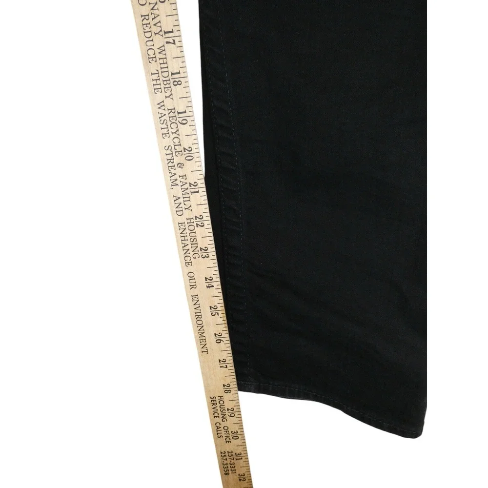 True Religion Jeans Mens Size 38x28 Black Ricky Slim‎ Drop Rise Stretch Denim